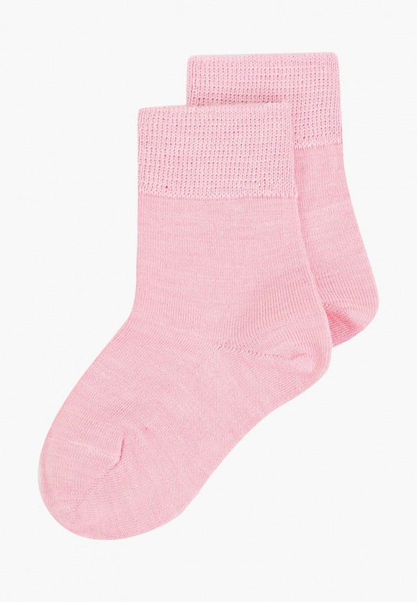 Носки для девочки Wool&Cotton цвет розовый  Фото 2