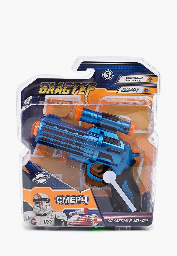 

Игрушка Играем Вместе, Синий, бластер "Смерч"