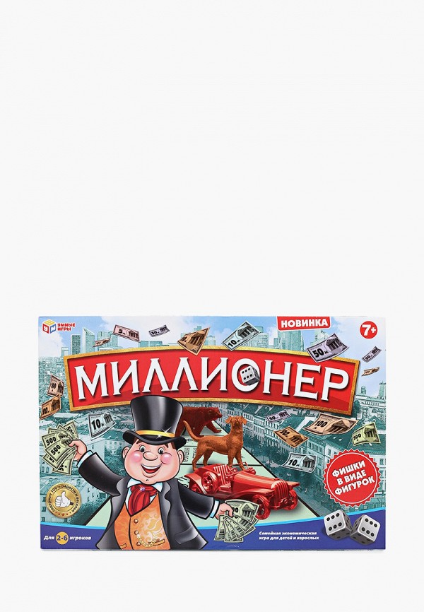 

Игра настольная Умные Игры, Разноцветный, «Миллионер»