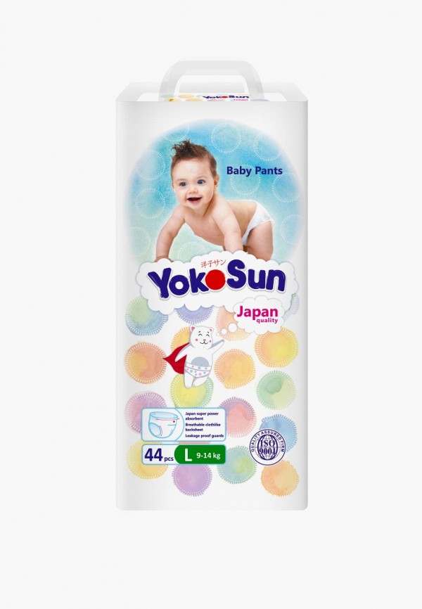 

Подгузники-трусики Yokosun, Белый, Comfort, размер L (9-14 кг), 44 шт.