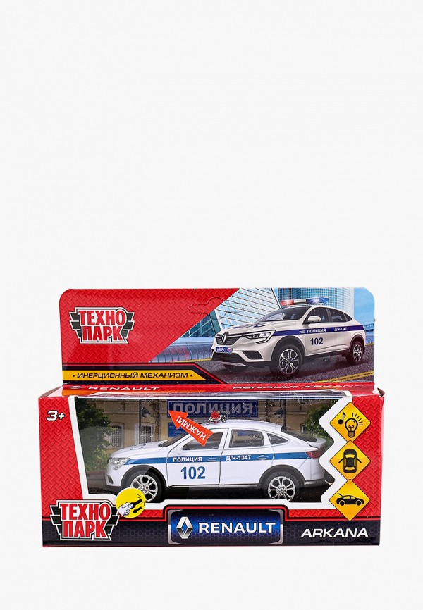

Игрушка Технопарк, Белый, "Renault Arkana. Полиция", 12 см