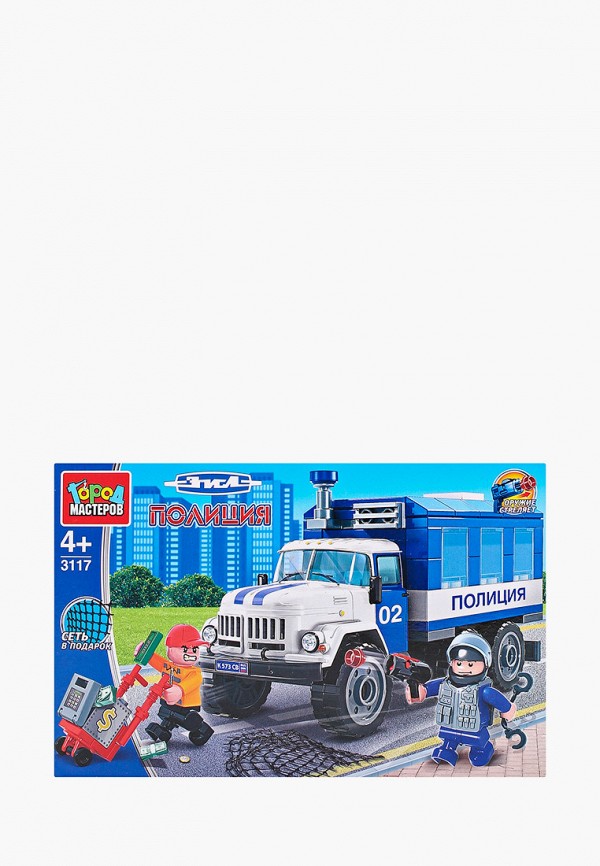 

Конструктор Город Мастеров, Разноцветный, "Полицейский ЗИЛ"