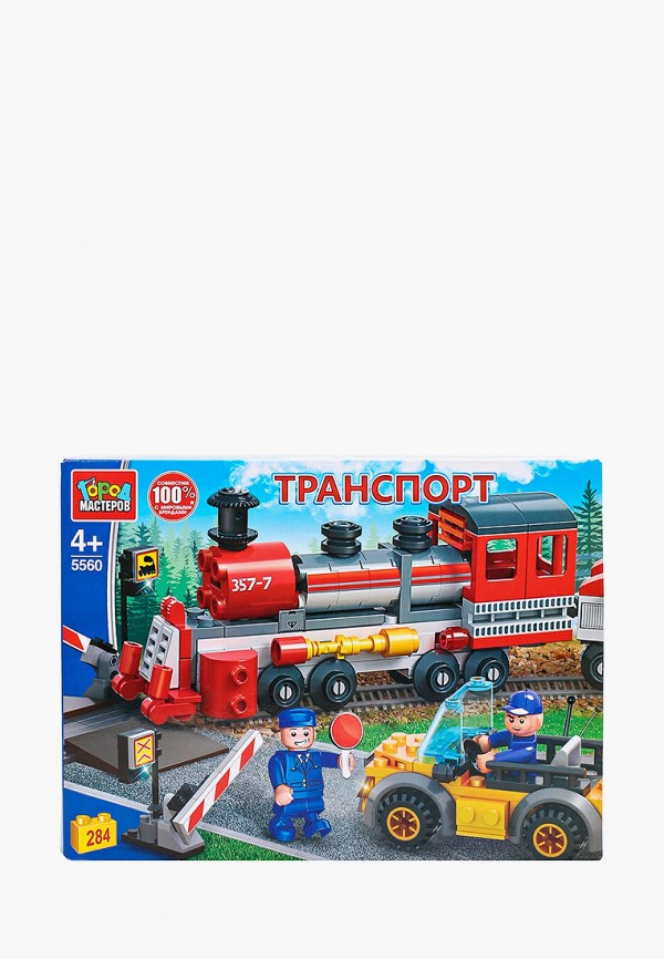 

Конструктор Город Мастеров, Разноцветный, "Ж/д переезд"