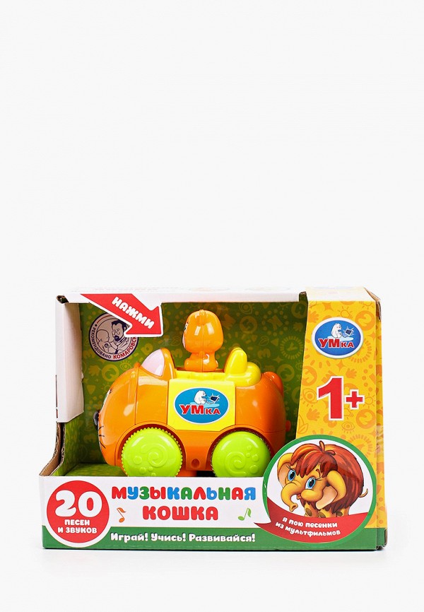 

Игрушка Умка, Оранжевый, -каталка "Музыкальная кошка"