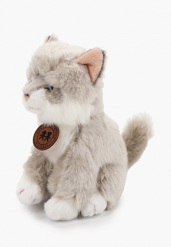 

Игрушка мягкая Anna Club Plush, Серый, Котёнок сибирский, 15 см