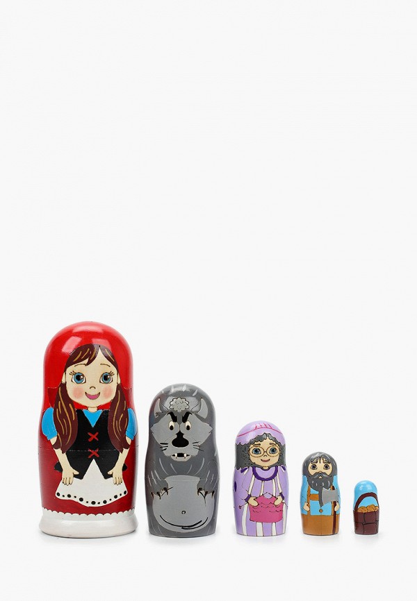 

Набор игровой Уланик, Разноцветный, Матрешка "Красная Шапочка", 15 см, 5 шт.