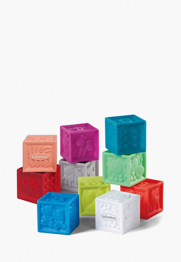 

Набор игровой Infantino, Красный, Развивающие кубики «Squeeze & Stack»