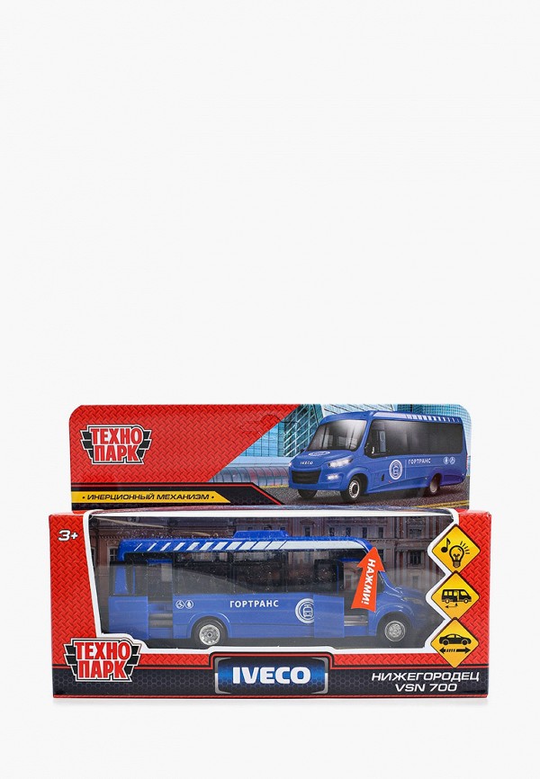 

Игрушка интерактивная Технопарк, Синий, «Автобус Iveco «Нижегородец», 15 см