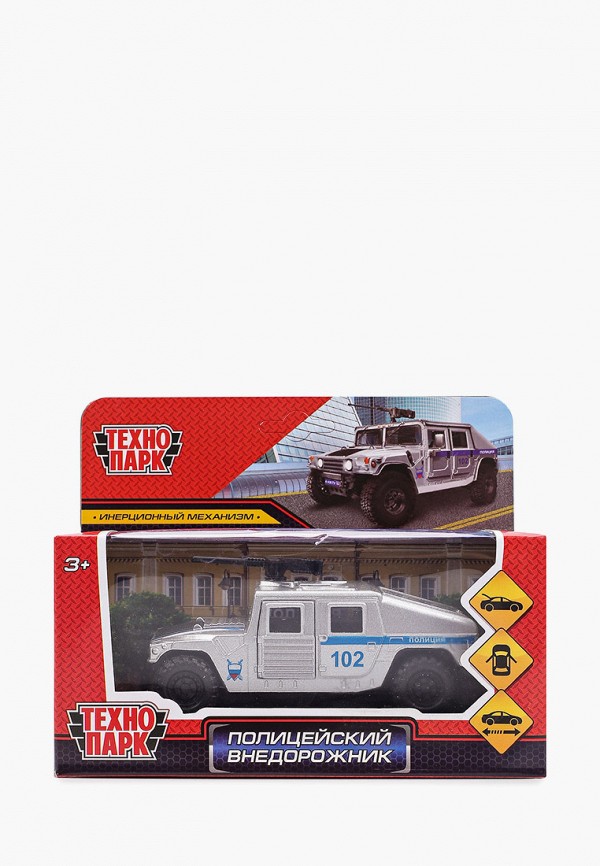 

Игрушка интерактивная Технопарк, Серый, "Полицейский внедорожник", 12 см