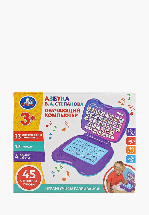 

Игрушка интерактивная Умка, Разноцветный, Обучающий компьютер,12 х 10 х 4 см.