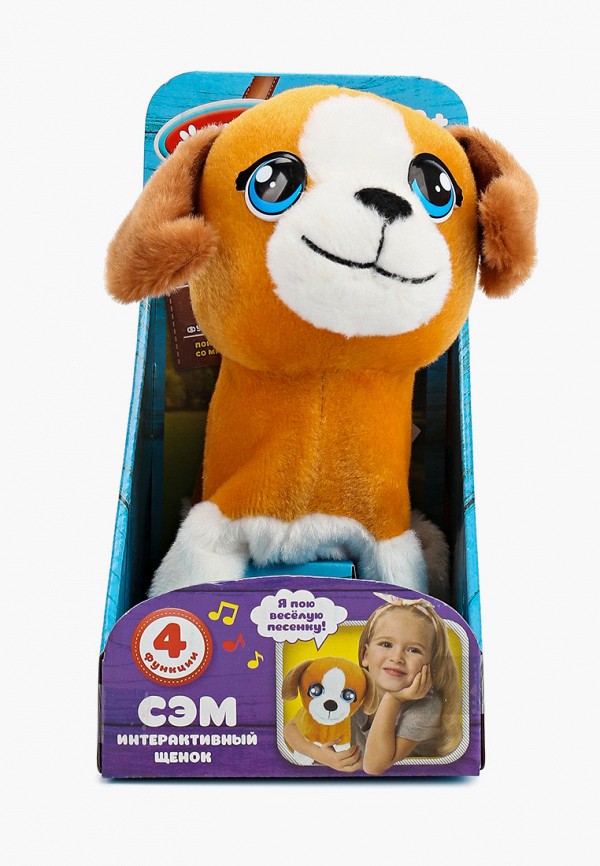 

Игрушка интерактивная Мой Питомец, Коричневый, "Щенок Сэм", 16 см