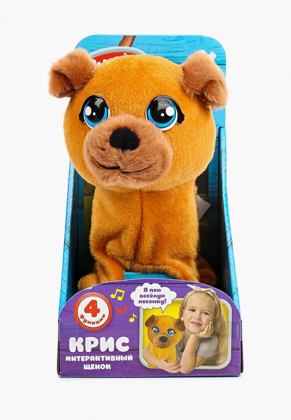 

Игрушка интерактивная Мой Питомец, Коричневый, "Щенок Крис", 16 см