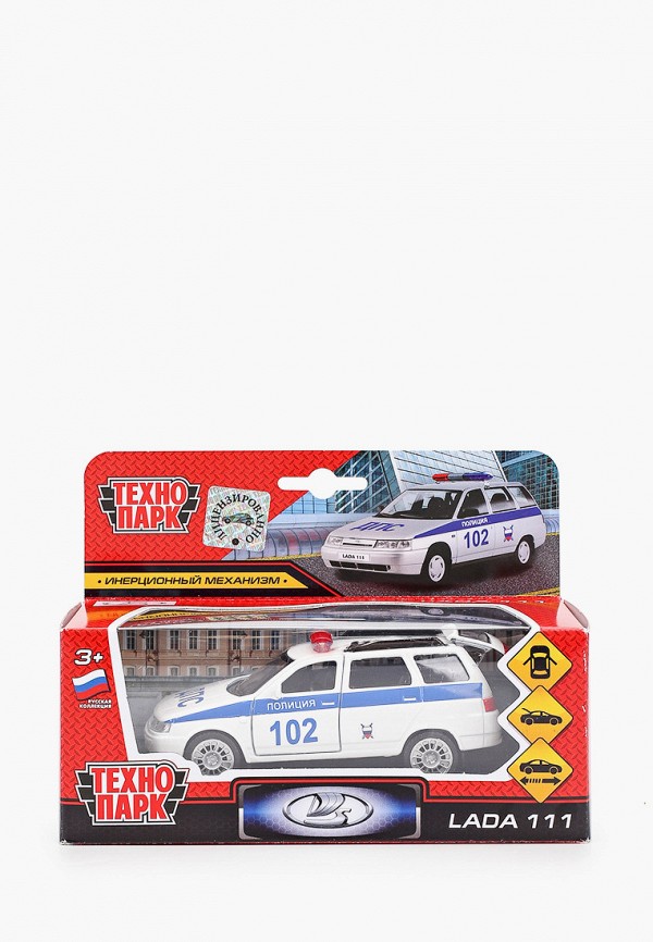 

Игрушка интерактивная Технопарк, Белый, «Lada 111. Полиция», 12 см