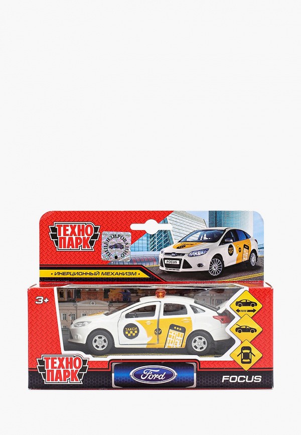

Игрушка Технопарк, Разноцветный, FORD Focus. Такси, 12 см