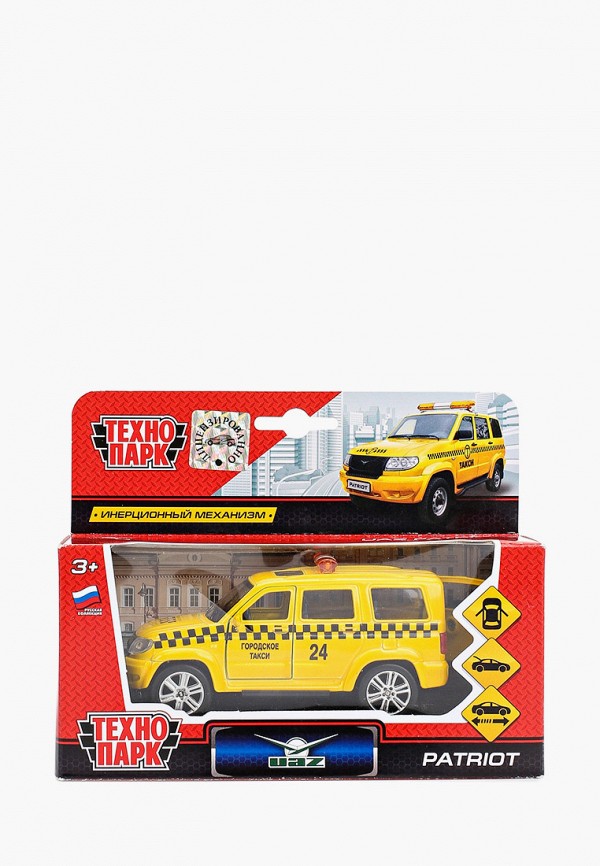 

Игрушка Технопарк, Желтый, "УАЗ Patriot, такси", 12 см