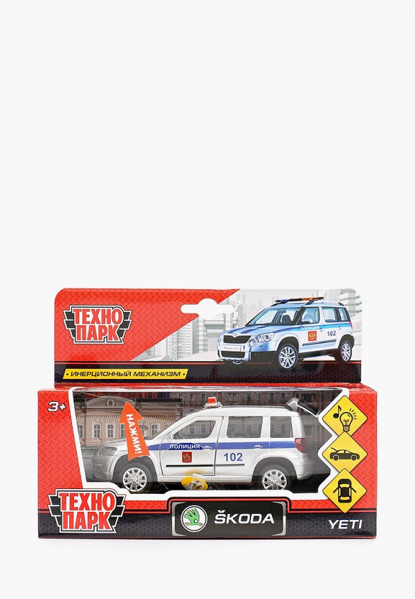 

Игрушка Технопарк, Белый, Skoda Yeti Полиция, 12 см.