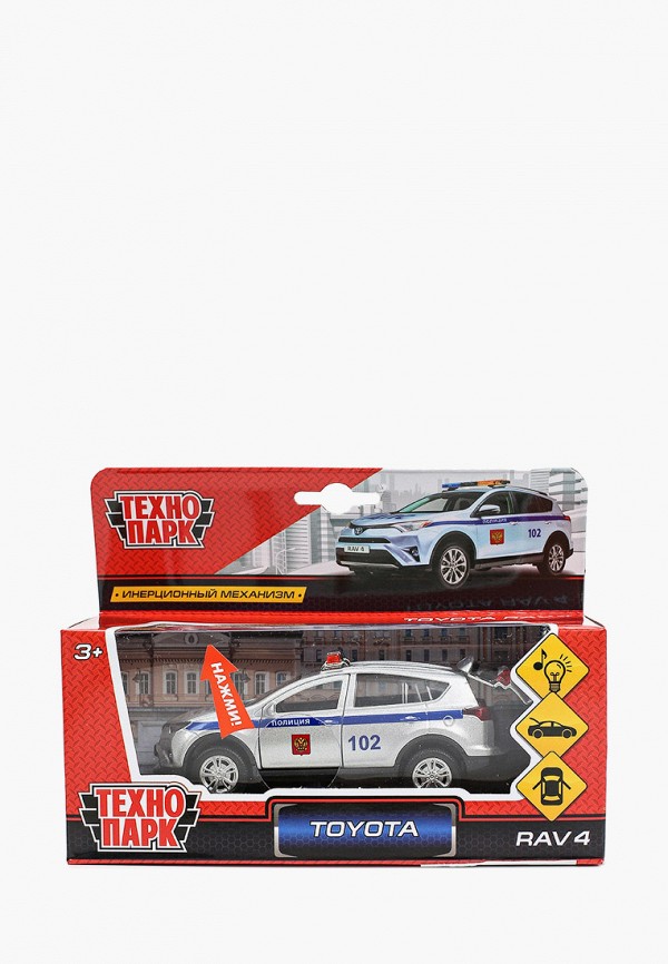 

Игрушка Технопарк, Белый, Toyota Rav4 Полиция