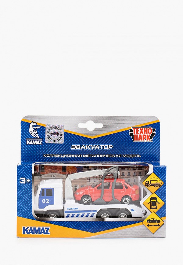 

Игрушка Технопарк, Разноцветный, KAMAZ Эвакуатор