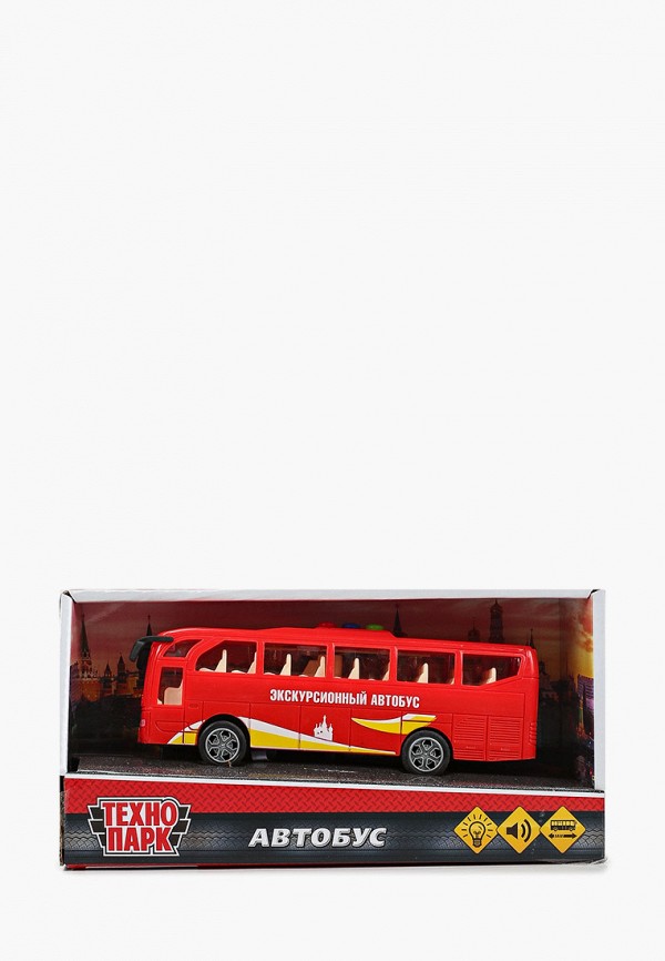 

Игрушка Технопарк, Красный, Автобус, 17 см