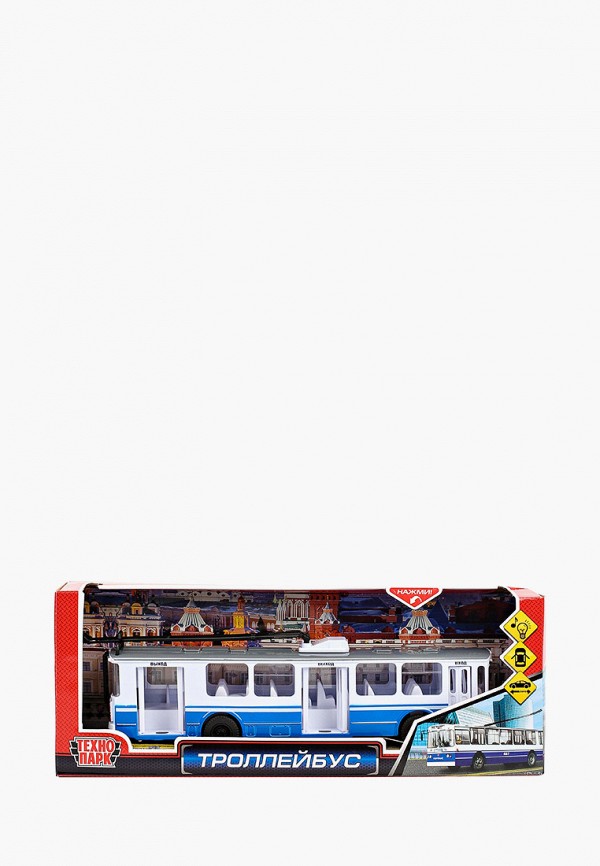 

Игрушка Технопарк, Разноцветный, Троллейбус, h 8 см