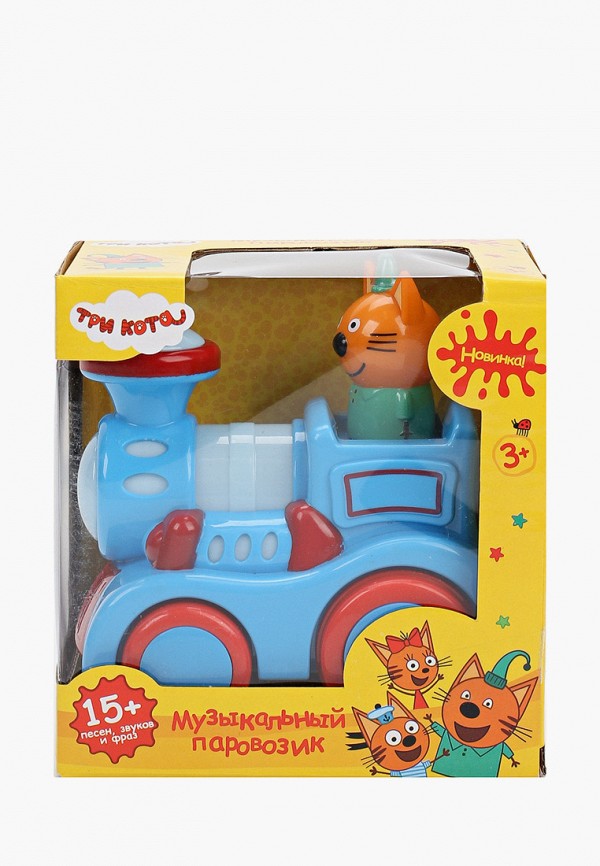 

Игрушка развивающая Умка, Разноцветный, паровозик «Три кота», 12 см