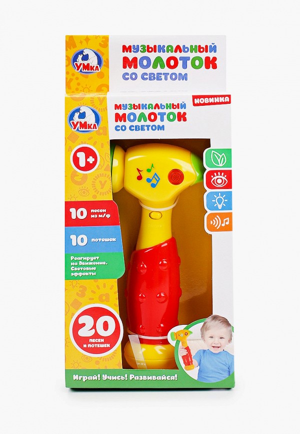 

Игрушка развивающая Умка, Разноцветный, "музыкальный молоток", 17 см