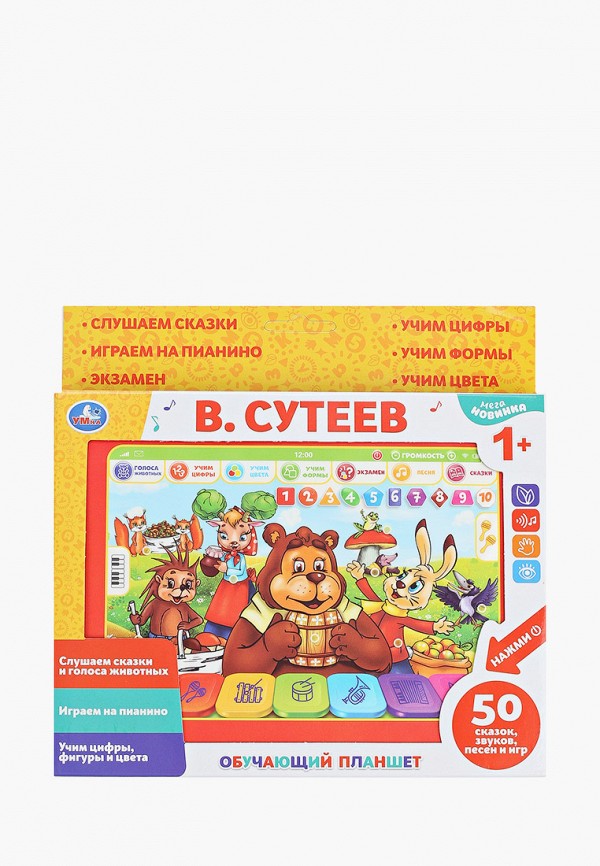 

Игрушка интерактивная Умка, Разноцветный, Обучающий планшет "В. Сутеев"