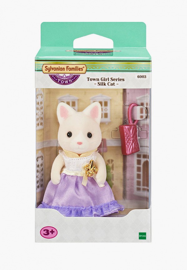 

Набор игровой Sylvanian Families, Разноцветный, Шёлковая кошка в городе