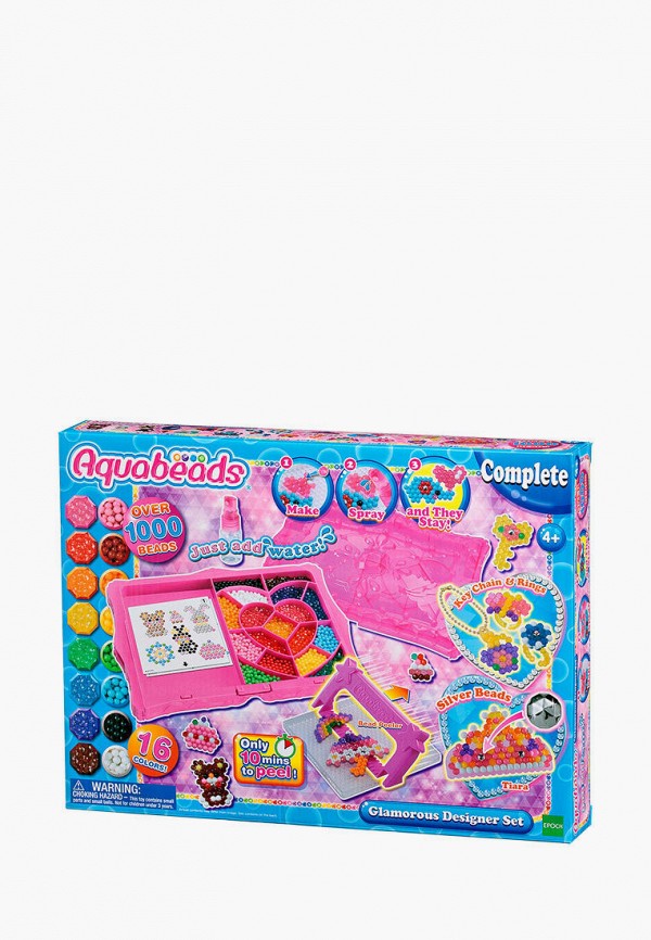 

Набор игровой Aquabeads, Розовый, модный дизайнер