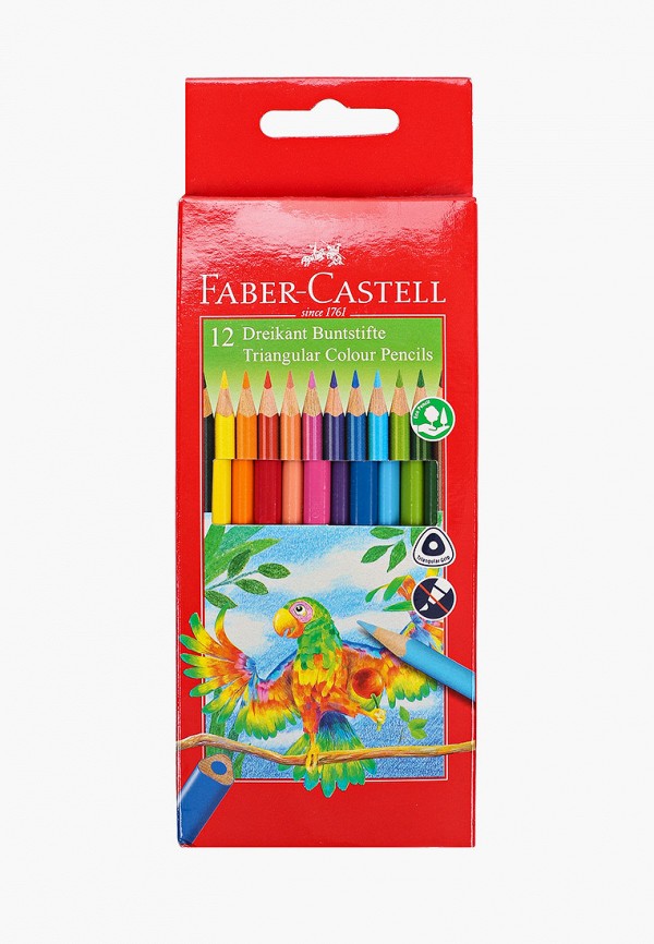 

Набор карандашей Faber-Castell, Разноцветный, 12 цветов, трехгранные