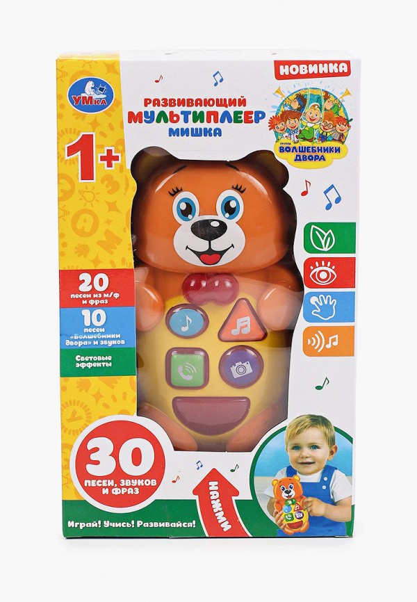 

Игрушка интерактивная Умка, Разноцветный, «Мишка»
