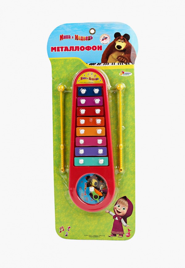

Игрушка Играем Вместе, Разноцветный, Металлофон