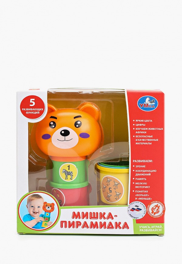 

Игрушка развивающая Умка, Разноцветный, «Мишка»