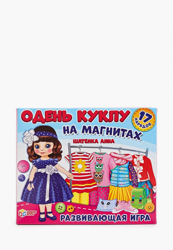 

Игра настольная Умные Игры, Разноцветный, «Одень куклу. Шатенка»