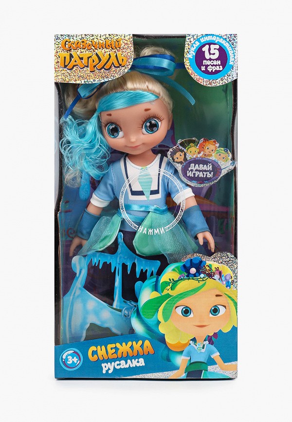 

Кукла интерактивная Карапуз, Разноцветный, "Снежка", 32 см