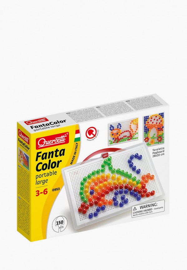 

Набор игровой Quercetti, Разноцветный, Мозаика "Fantacolor Portable large", 150 элементов