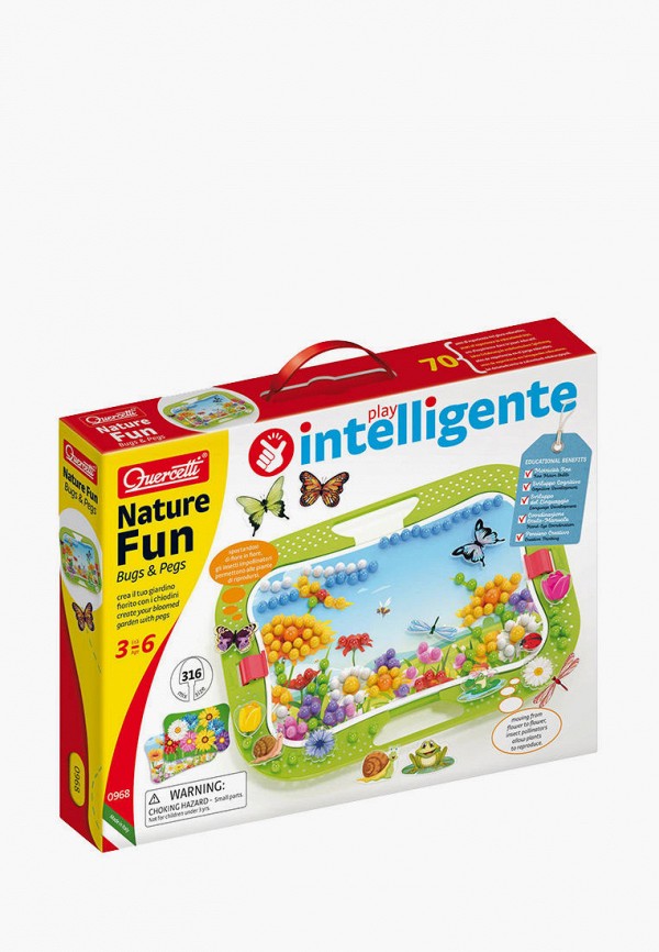 

Набор игровой Quercetti, Разноцветный, Мозаика "Nature Fun", 316 элементов