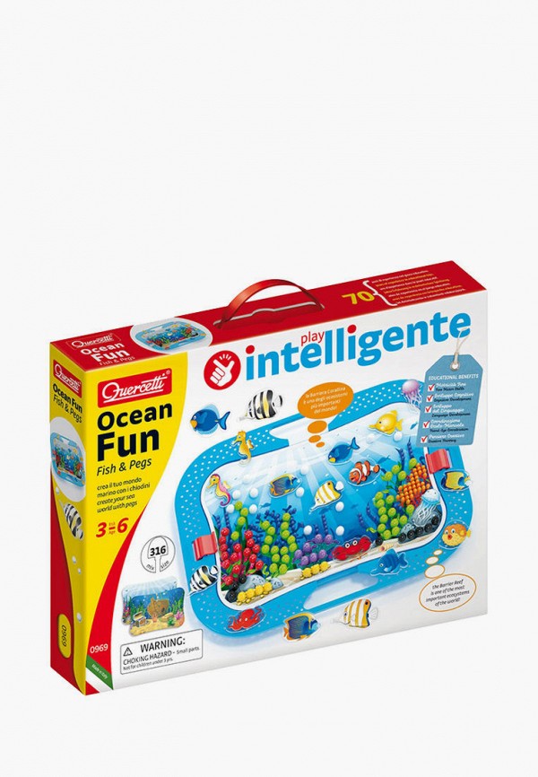 

Набор игровой Quercetti, Разноцветный, Мозаика "Ocean Fun", 316 элементов
