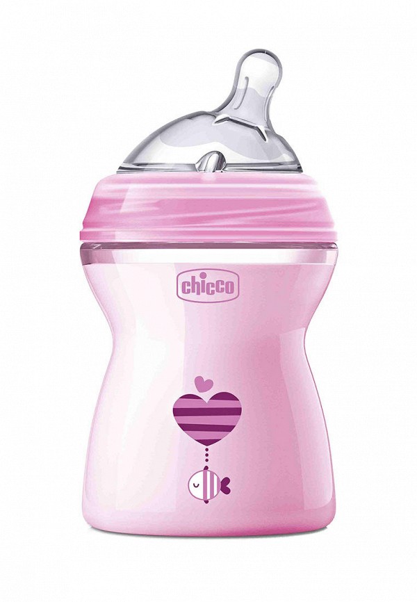 

Бутылка Chicco, Розовый, Natural Feeling 250 мл