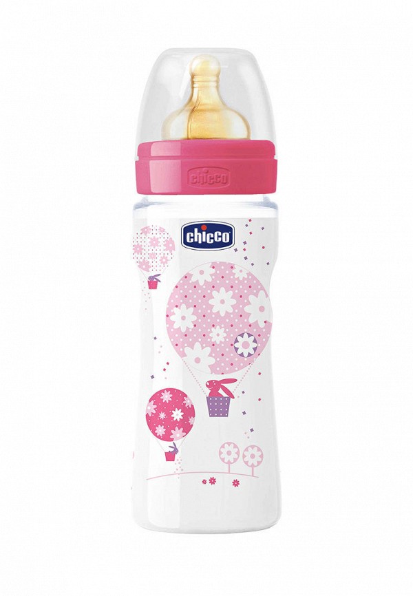 

Бутылка Chicco, Розовый, Wellbeing 330 мл для каш