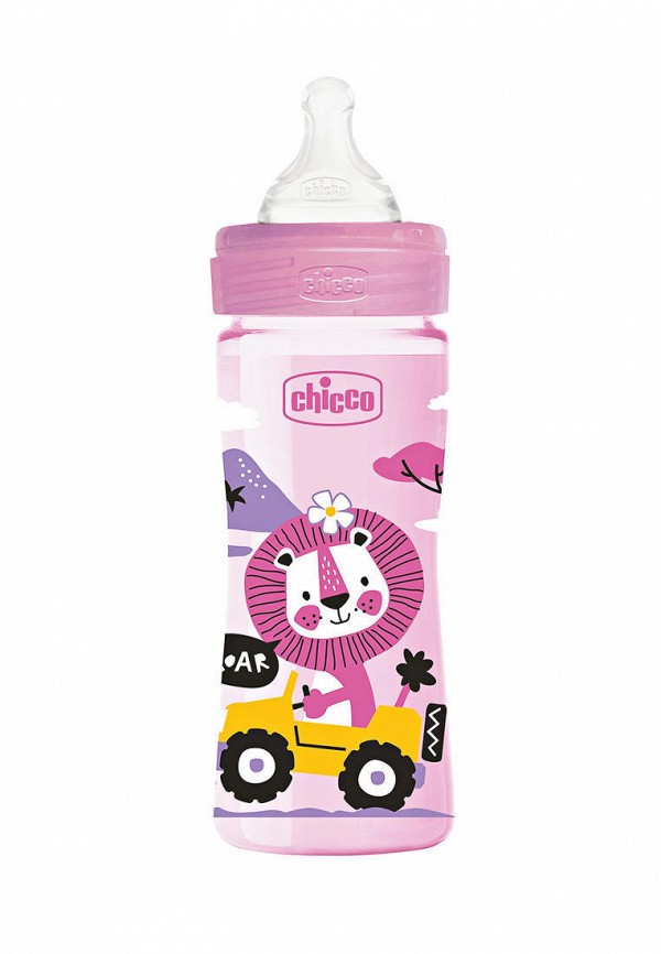 

Бутылка Chicco, Розовый, Wellbeing Anti-colic 250 мл
