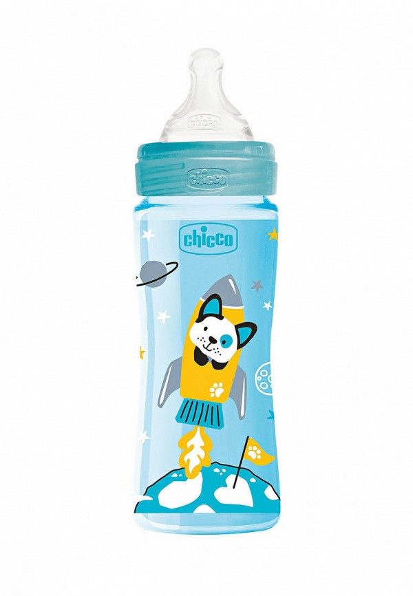

Бутылка Chicco, Голубой, Wellbeing 330 мл