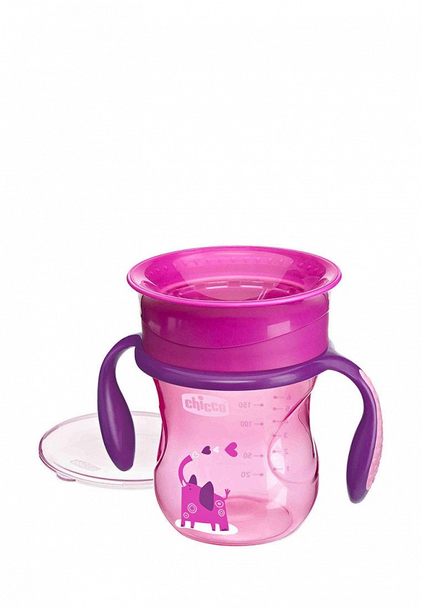 

Бутылка Chicco, Розовый, Поильник Perfect Cup 200 мл