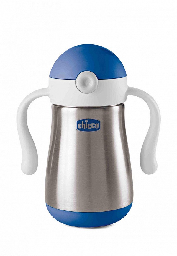 

Термос Chicco, Inox Cup с трубочкой и ручками, ​237 мл