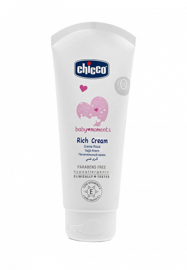 

Крем для тела Chicco, Белый, Baby moments с витамином E, 100 мл