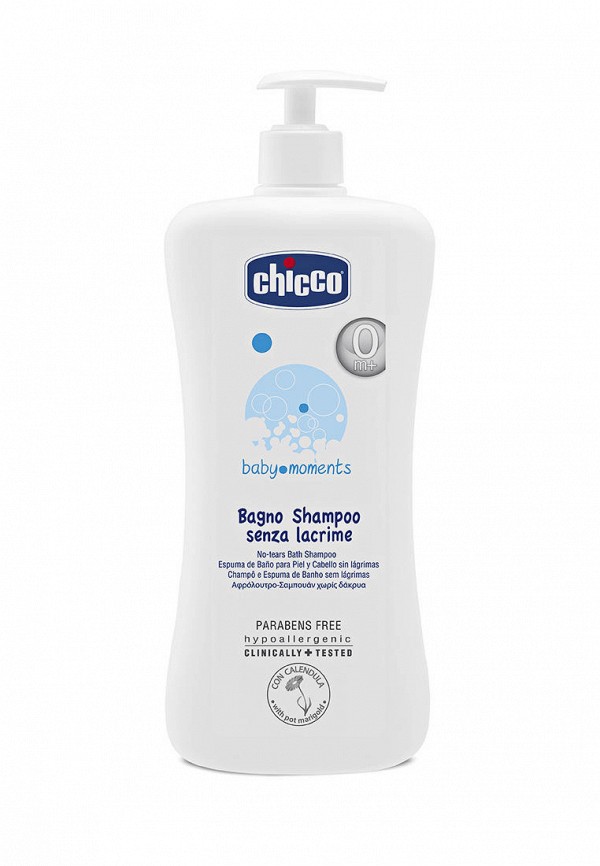

Шампунь Chicco, Белый, Baby moments с календулой, 750 мл