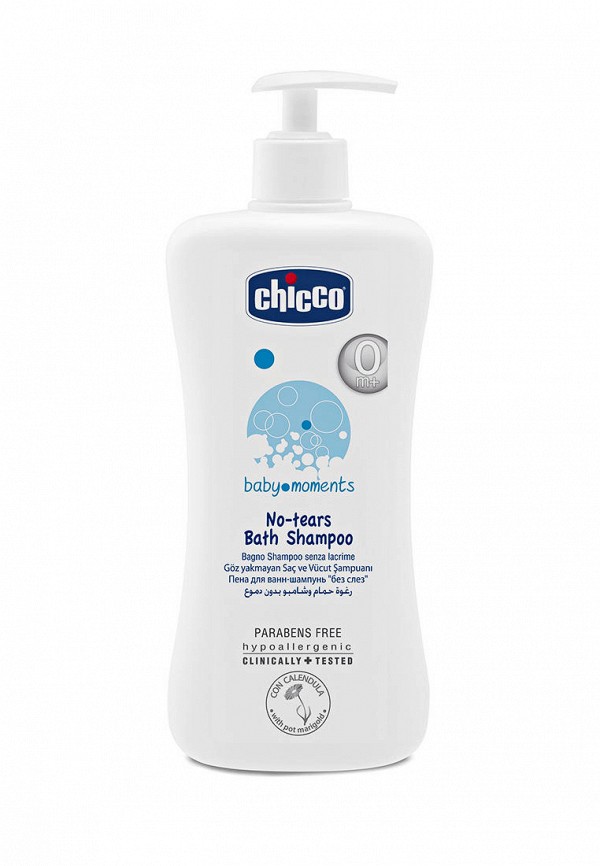 

Шампунь Chicco, Белый, Baby moments с календулой, 500 мл