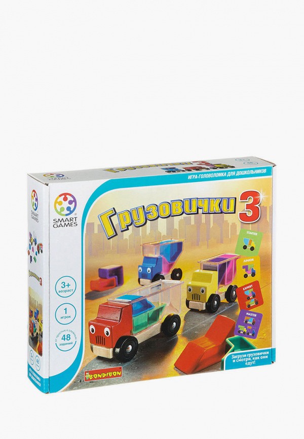 

Набор игровой Bondibon, Разноцветный, Логическая игра Грузовички