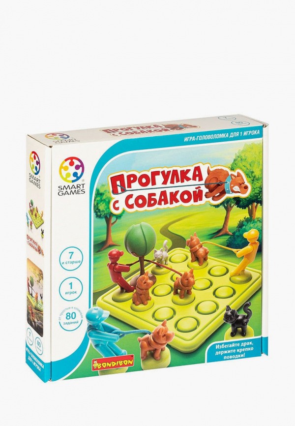 

Игра настольная Bondibon, Разноцветный, Логическая игра Прогулка с собакой