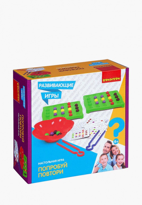 

Игра настольная Bondibon, Разноцветный, Попробуй повтори